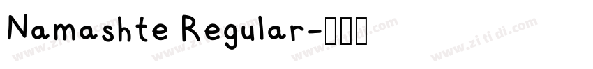 Namashte Regular字体转换